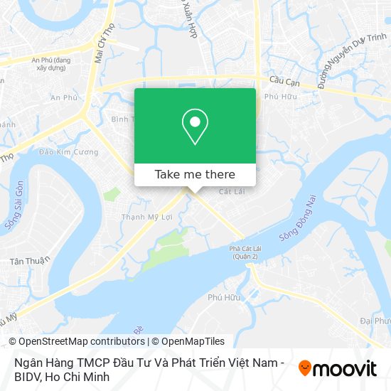 Ngân Hàng TMCP Đầu Tư Và Phát Triển Việt Nam - BIDV map
