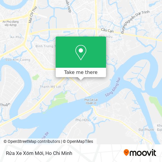 Rửa Xe Xóm Mới map