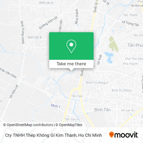 Cty TNHH Thép Không Gỉ Kim Thành map