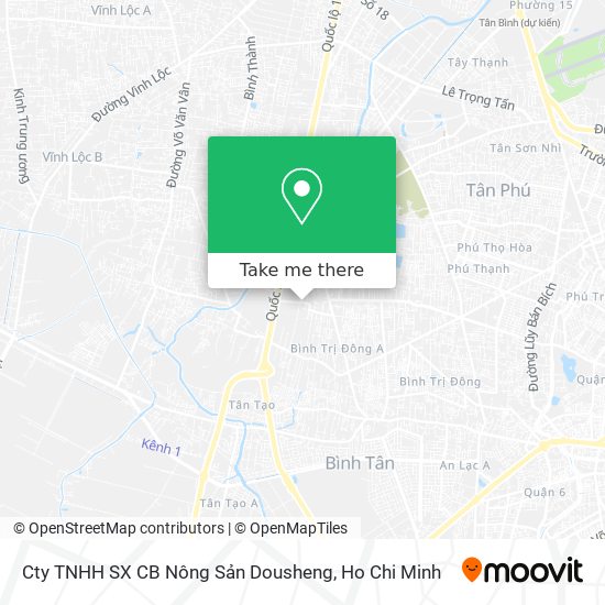 Cty TNHH SX CB Nông Sản Dousheng map