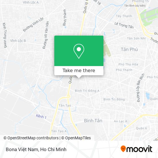 Bona Việt Nam map