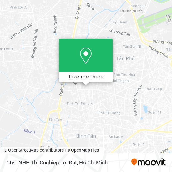 Cty TNHH Tbị Cnghiệp Lợi Đạt map