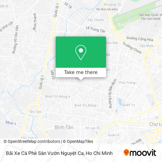 Bãi Xe Cà Phê Sân Vườn Nguyệt Ca map