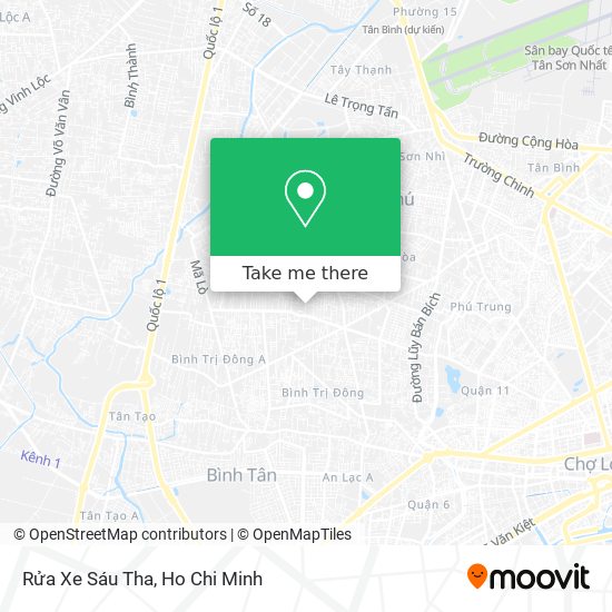 Rửa Xe Sáu Tha map