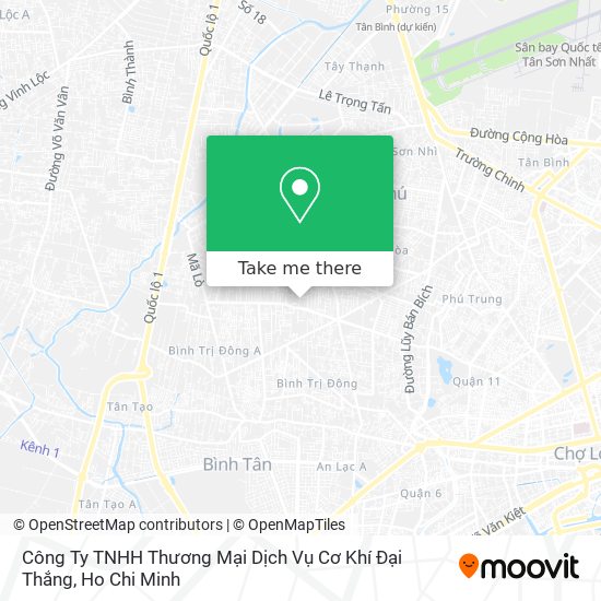 Công Ty TNHH Thương Mại Dịch Vụ Cơ Khí Đại Thắng map