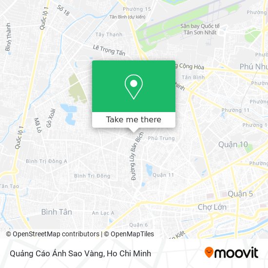 Quảng Cáo Ánh Sao Vàng map