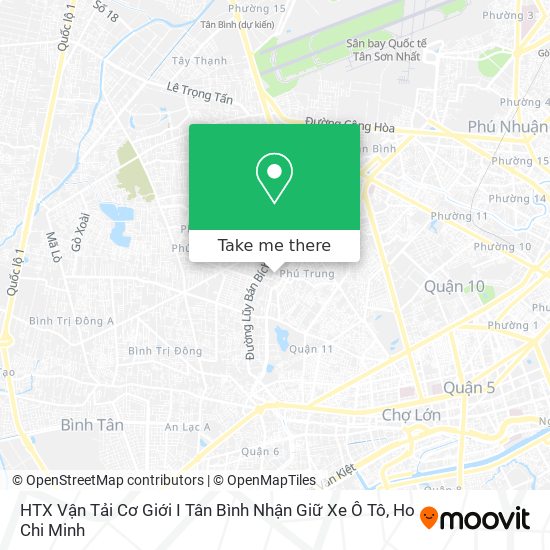 HTX Vận Tải Cơ Giới I Tân Bình Nhận Giữ Xe Ô Tô map