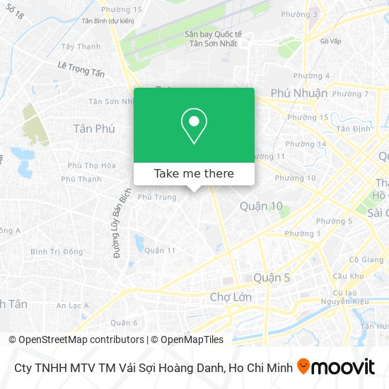 Cty TNHH MTV TM Vải Sợi Hoàng Danh map