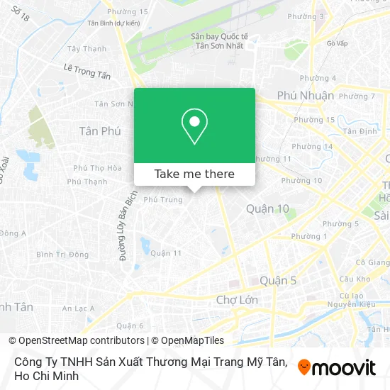 Công Ty TNHH Sản Xuất Thương Mại Trang Mỹ Tân map