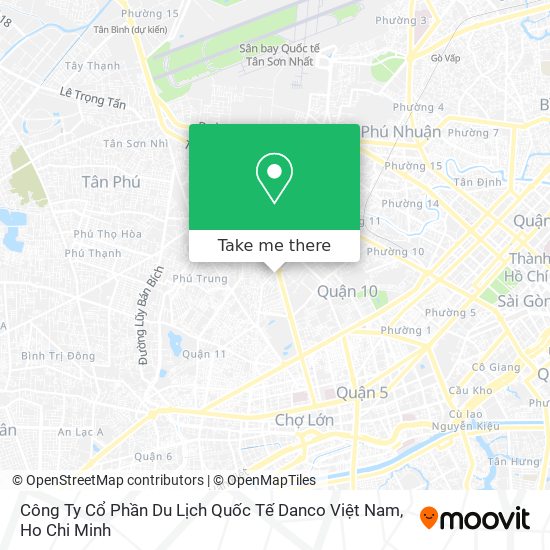 Công Ty Cổ Phần Du Lịch Quốc Tế Danco Việt Nam map