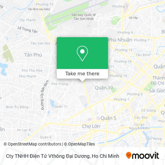 Cty TNHH Điện Tử Vthông Đại Dương map