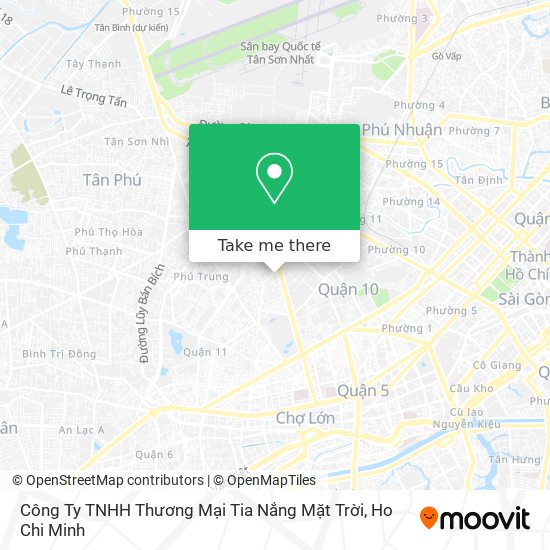 Công Ty TNHH Thương Mại Tia Nắng Mặt Trời map