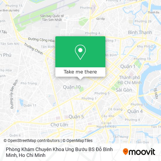 Phòng Khám Chuyên Khoa Ung Bướu BS Đỗ Bình Minh map