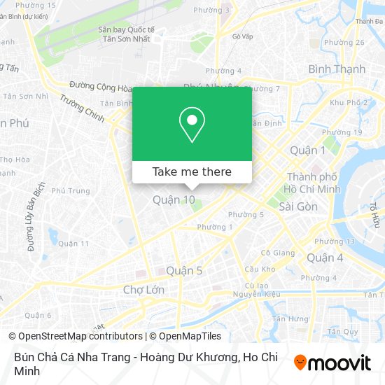 Bún Chả Cá Nha Trang - Hoàng Dư Khương map