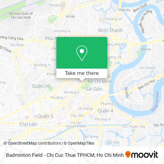 Badminton Field - Chi Cuc Thue TPHCM map