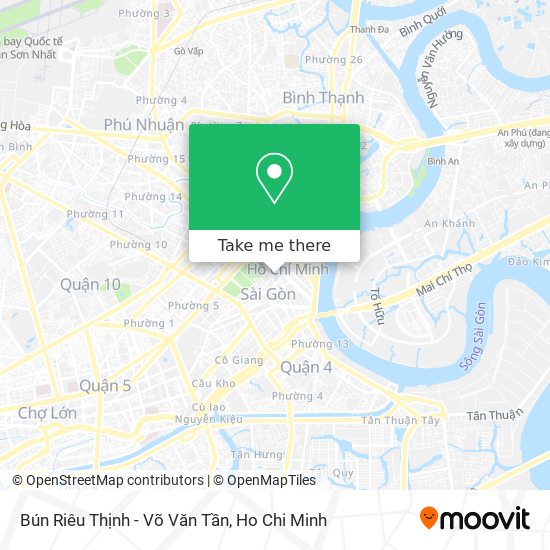 Bún Riêu Thịnh - Võ Văn Tần map