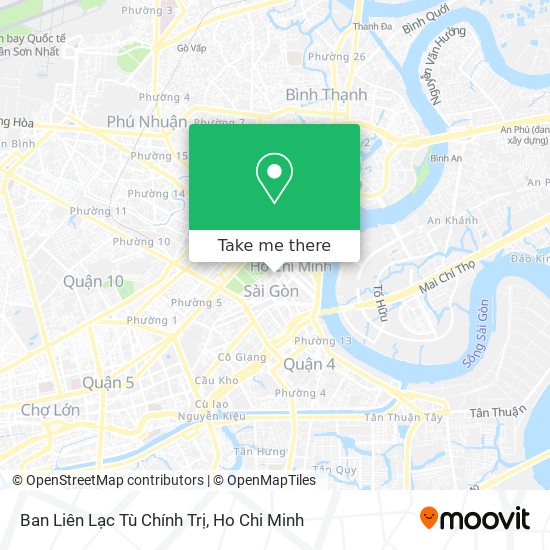 Ban Liên Lạc Tù Chính Trị map