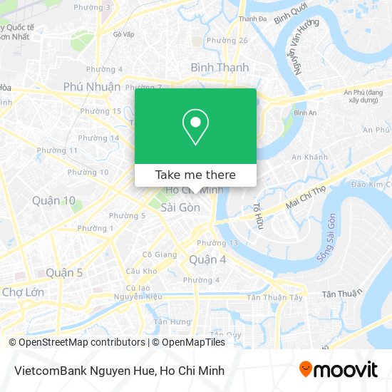 VietcomBank Nguyen Hue map