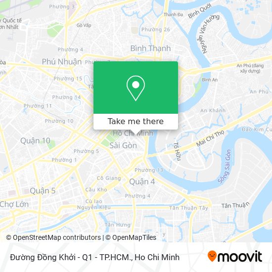 Đường Đồng Khởi - Q1 - TP.HCM. map
