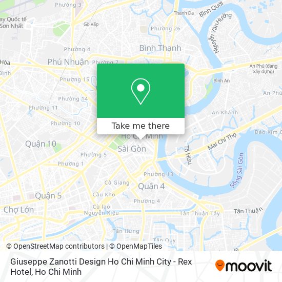 Giuseppe Zanotti Design Ho Chi Minh City - Rex Hotel map