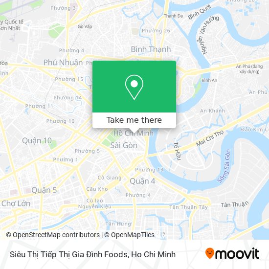 Siêu Thị Tiếp Thị Gia Đình Foods map