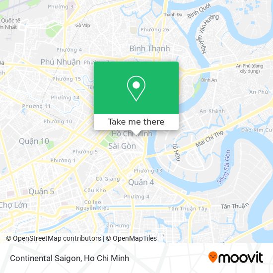 Continental Saigon map