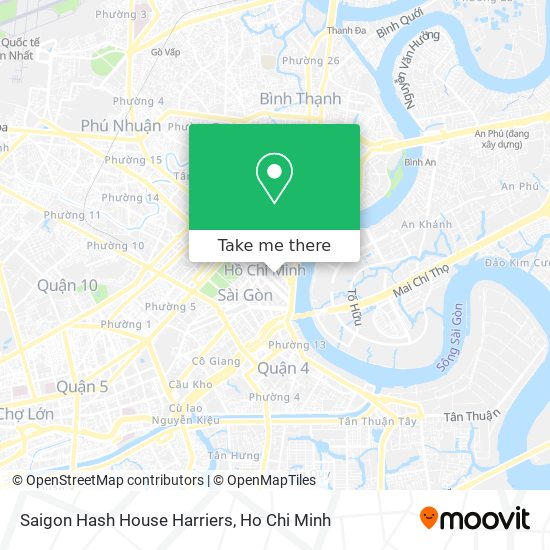 Saigon Hash House Harriers map