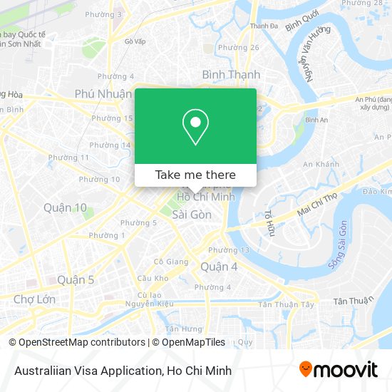 Australiian Visa Application map