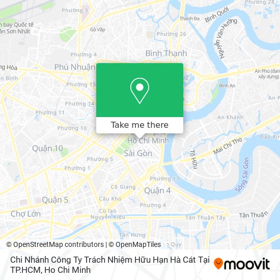 Chi Nhánh Công Ty Trách Nhiệm Hữu Hạn Hà Cát Tại TP.HCM map