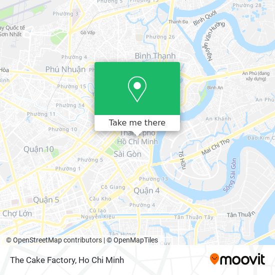 The Cake Factory map