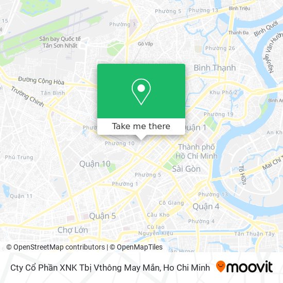 Cty Cổ Phần XNK Tbị Vthông May Mắn map