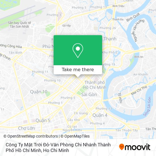 Công Ty Mặt Trời Đỏ-Văn Phòng Chi Nhánh Thành Phố Hồ Chí Minh map
