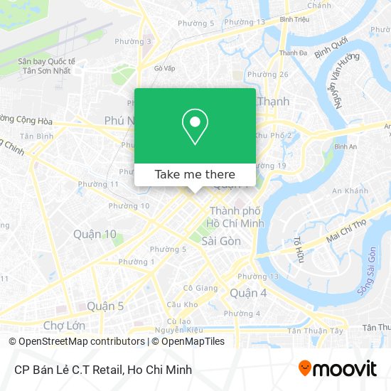 CP Bán Lẻ C.T Retail map