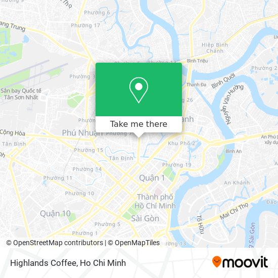 Highlands Coffee map