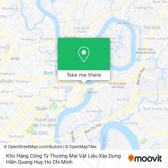 Kho Hàng Công Ty Thương Mại Vật Liệu Xây Dựng Hiền Quang Huy map