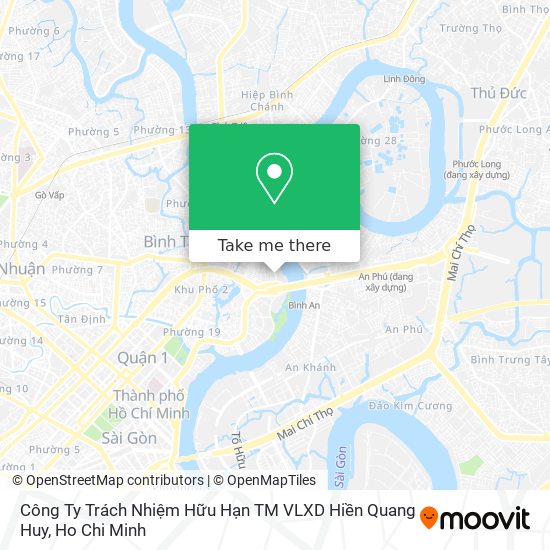 Công Ty Trách Nhiệm Hữu Hạn TM VLXD Hiền Quang Huy map