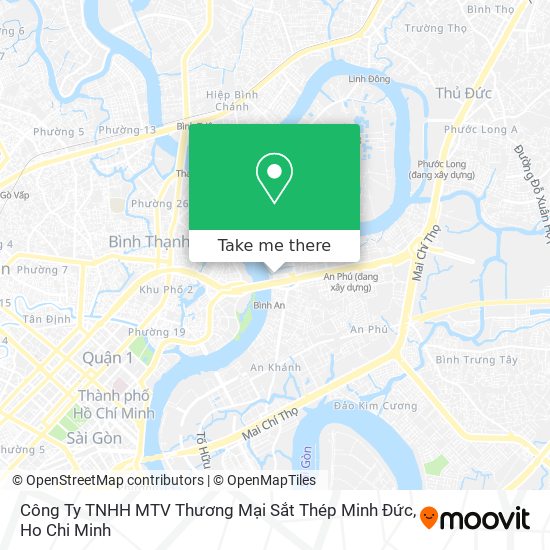 Công Ty TNHH MTV Thương Mại Sắt Thép Minh Đức map
