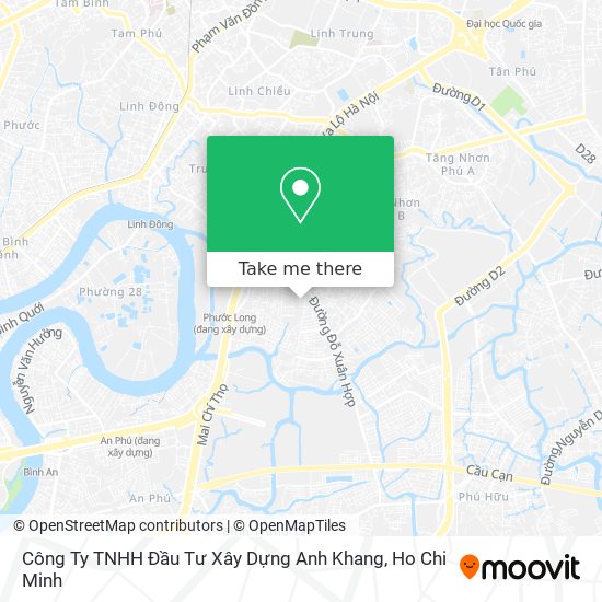 Công Ty TNHH Đầu Tư Xây Dựng Anh Khang map