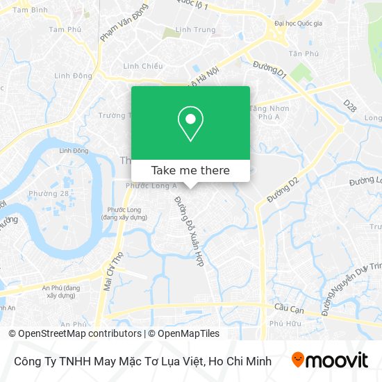 Công Ty TNHH May Mặc Tơ Lụa Việt map