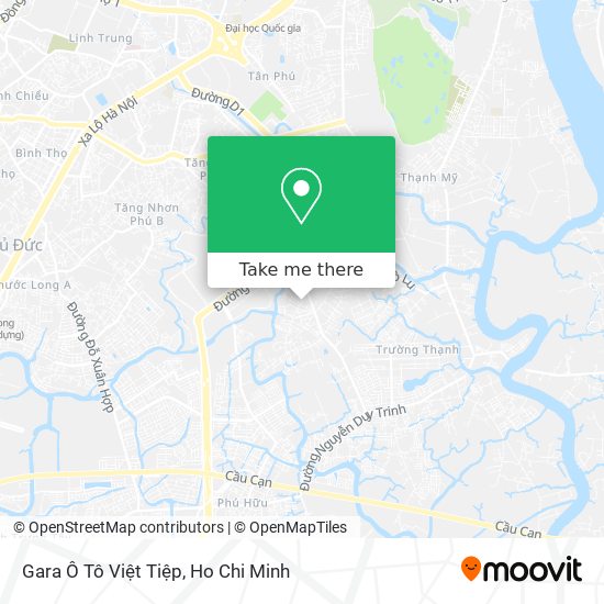 Gara Ô Tô Việt Tiệp map