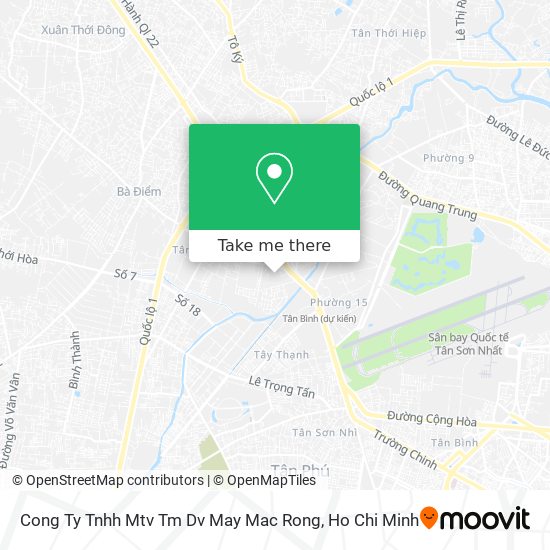 Cong Ty Tnhh Mtv Tm Dv May Mac Rong map