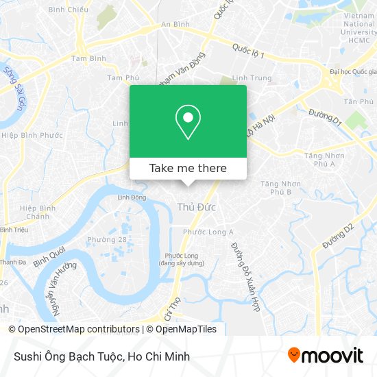 Sushi Ông Bạch Tuộc map