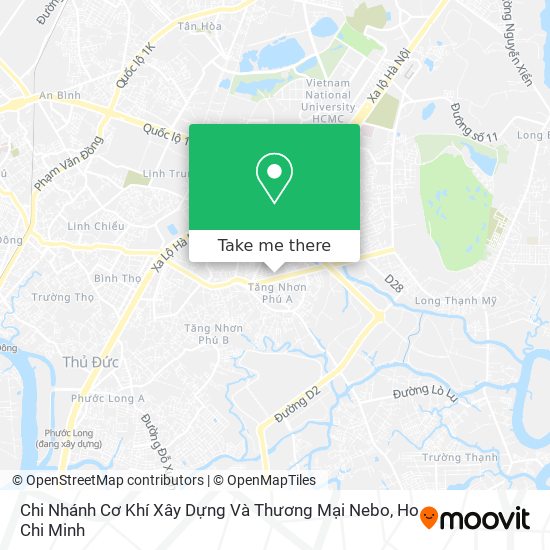 Chi Nhánh Cơ Khí Xây Dựng Và Thương Mại Nebo map