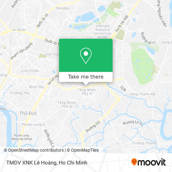 TMDV XNK Lê Hoàng map
