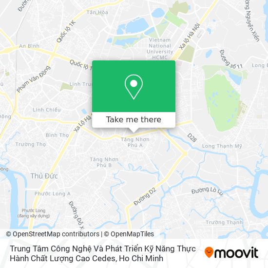 Trung Tâm Công Nghệ Và Phát Triển Kỹ Năng Thực Hành Chất Lượng Cao Cedes map