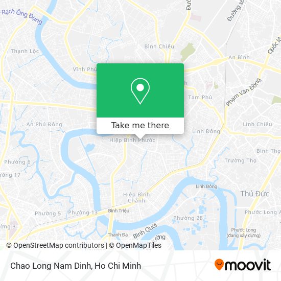 Chao Long Nam Dinh map