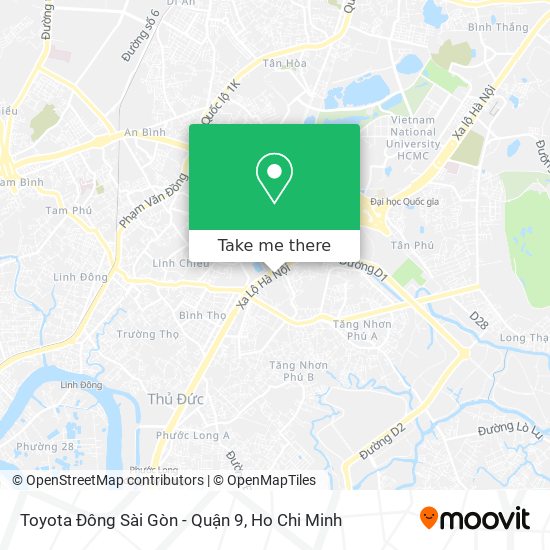 Toyota Đông Sài Gòn - Quận 9 map