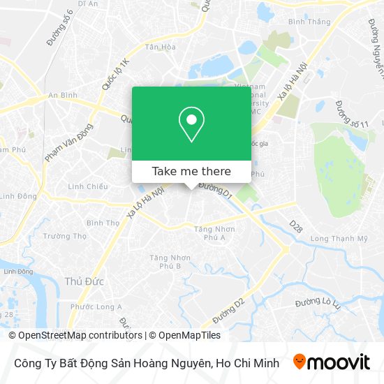 Công Ty Bất Động Sản Hoàng Nguyên map