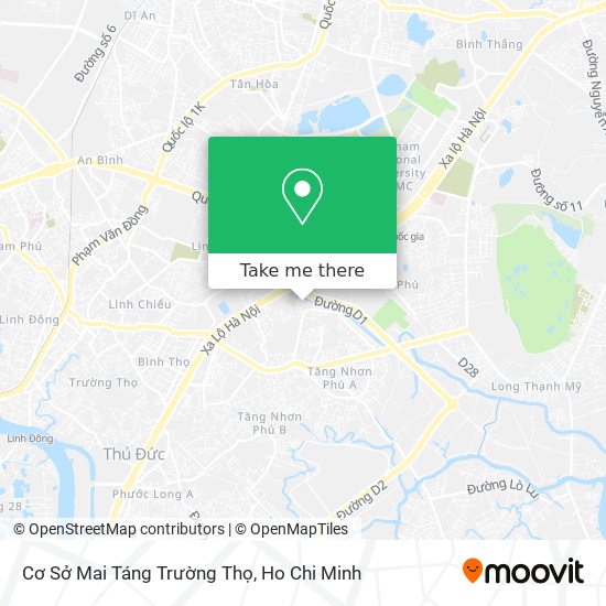 Cơ Sở Mai Táng Trường Thọ map