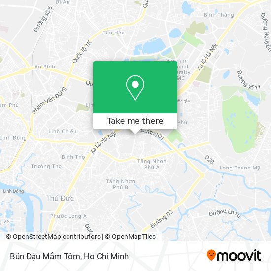 Bún Đậu Mắm Tôm map